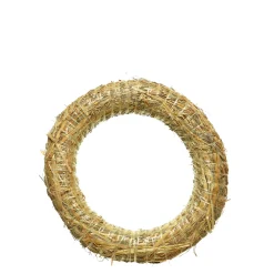 Strohkranz natur, Bastelkranz, Kranz-Rohling aus Stroh, Ø20cm