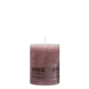 Stumpenkerze Rustic Pflaume, Wachskerze, 40x38mm, WMG Grünberger