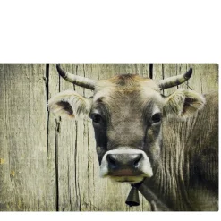 Textil Fußmatte Kuh, Schweizer Kuh, 75x50cm, Mars & More