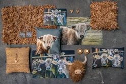 Textil Fußmatte Schottisches Hochlandrind, 75x50cm, Mars & More