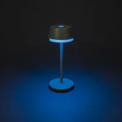 Tischleuchte Lyon grün/grau, 30cm, Konstsmide