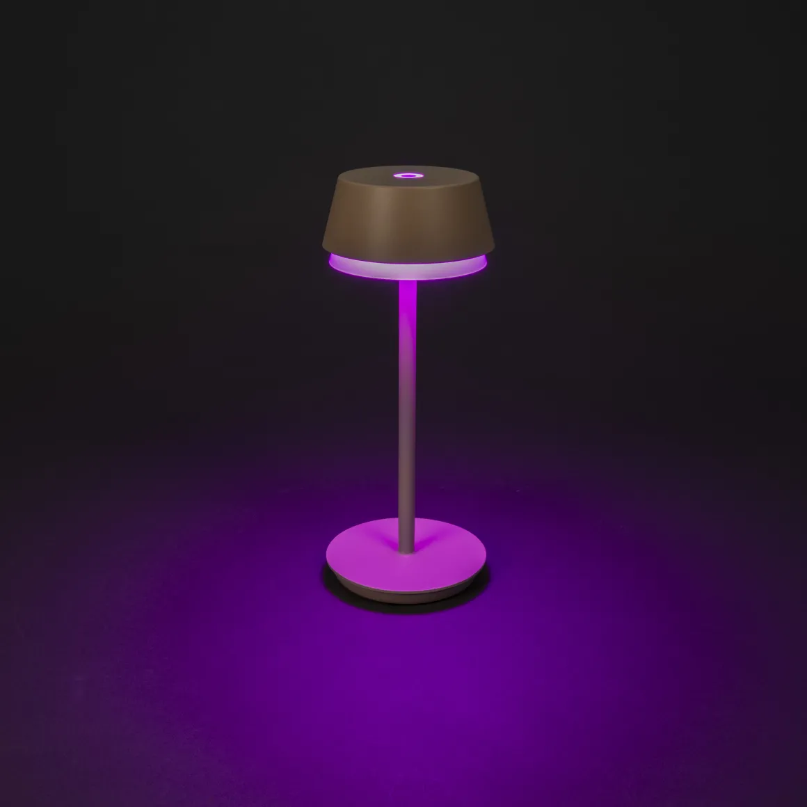 Tischleuchte Lyon sand, 30cm, Konstsmide