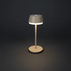 Tischleuchte Lyon sand, 30cm, Konstsmide