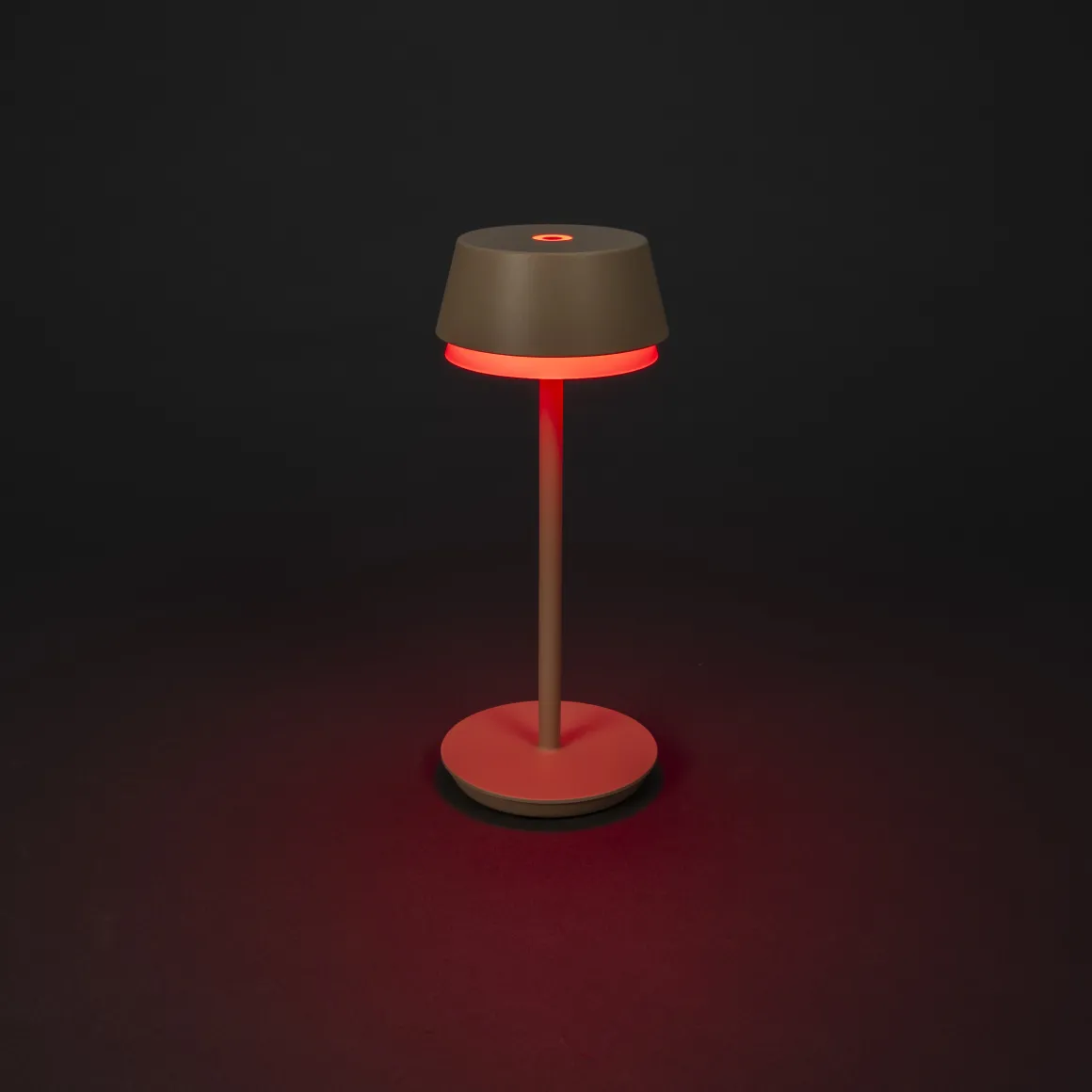 Tischleuchte Lyon sand, 30cm, Konstsmide