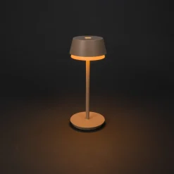 Tischleuchte Lyon sand, 30cm, Konstsmide