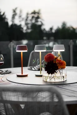 Tischleuchte Lyon terracotta, 30cm, Konstsmide