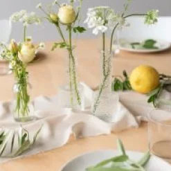 Tischläufer, Chiffon-Band dusky pink