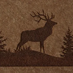 Tischset Hirsch Ludwig, Filzset Hirsche im Wald, braun, 45x35cm, Boltze Home Collections