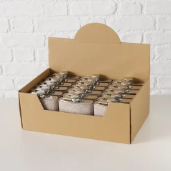 Trinkflasche Hirsch Vilbert, Flaschmann aus Filz mit Hirschkopf Mitte, 11x9cm, Boltze Home Collections