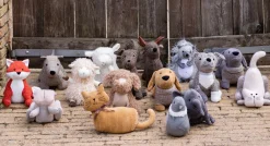 Türstopper Schaf, Plüschschaf creme, 12x22cm, Mars & More