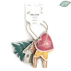 Vivant Geschenkanhänger FOLKY XMAS tags 5pcs