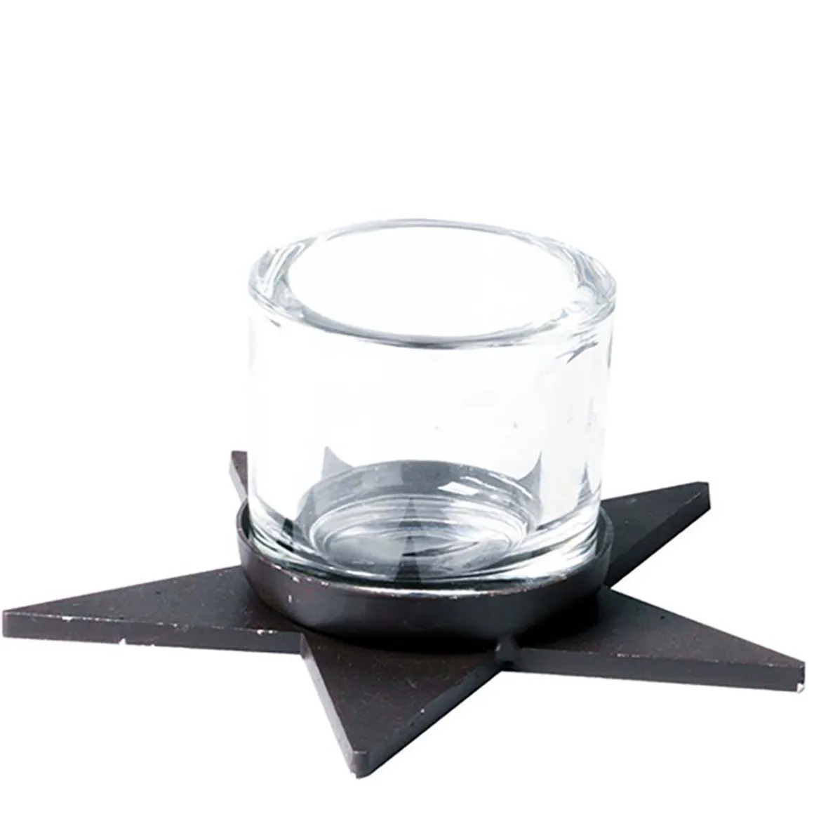 Windlicht Stern, Teelichthalter Eisenstern, 7x15cm, WMG Grünberger