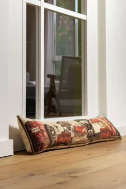 Zugluftstopper Winter Heimat, Hirsch und Kuh, 20x90cm, Gobelin, Mars & More